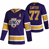 Los Angeles Kings 77 Jeff Carter Black Adidas 2020-21 Reverse Retro Alternate Jersey Dzhi,baseball caps,new era cap wholesale,wholesale hats